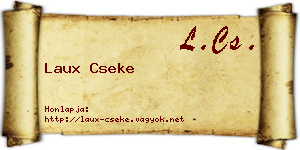 Laux Cseke névjegykártya